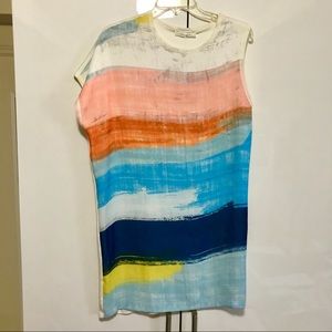 Zara Dress ~ Colorful Stripes~ Sz: S,M ~ New + Tag
